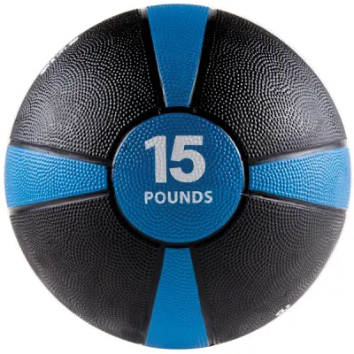 GOFIT(R) GOFGFMB15 - 15LB MEDICINE BALL BLUE