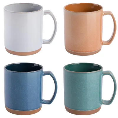 MR COFFEE 80683.01 - Mr. Coffee Dorsey 4-Piece Stoneware Mug Set - Assorted Color