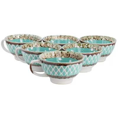 Meritage 117504.01 - Meritage Otis 6 Piece 27 Ounce Stoneware Soup Bowl with Hand