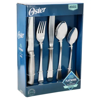 OSTER 82964.20 - Oster Macmillan 20-Piece Stainless Steel Flatware Set