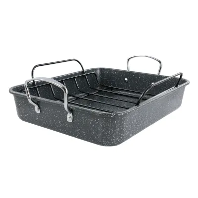 Kenmore 137390.02 - Kenmore 16.5-Inch Carbon Steel Roaster with Rack