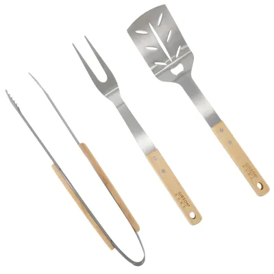 Gibson 143723.03 - Gibson Home Barbecue Plus 3 Piece Barbecue Tool Set with Rub