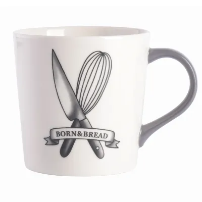 Babish 131304.01R - Babish 17 Ounce Fine Ceramic Born & Bread Mug in White