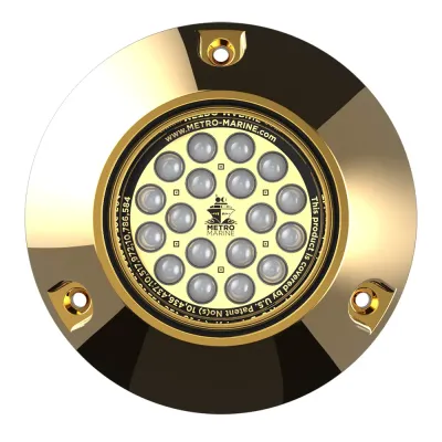 Metro Marine F-BMR1-B3-45 - Metro Marine High-Output Blue Underwater Light - 45 Beam
