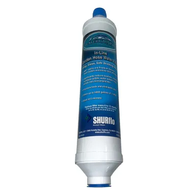SHURFLO RV-210GH-KDF-A - Shurflo Quad-Stage KDFCarbon Water Filter with Hose Ends