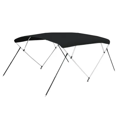 Covercraft A5487UB-02 - Carver 5487U Bimini Top - 4 Bow, Black Acrylic