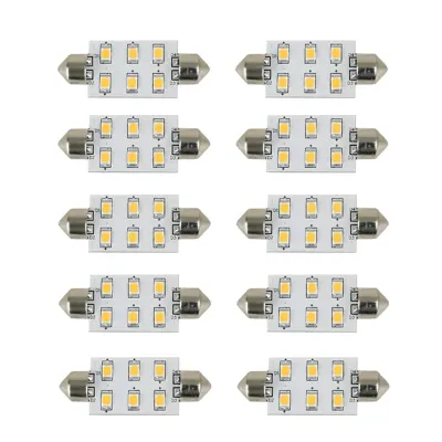 Scandvik 41176 - Warm White Festoon Bulbs 10-Pack - 1224V LED Lights