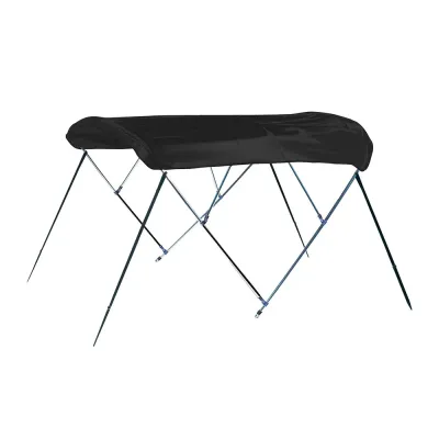 Covercraft A4669UB-02 - Carver 3 Bow Bimini Top 4669U - Black Acrylic