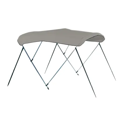 Covercraft A8SQ4893UB-10 - Carver 4 Bow 8 Pontoon Bimini Top - Cadet Grey
