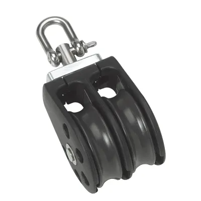 Barton Marine N03230 - Barton Marine Size 3 45mm Double Pulley Block with Swivel