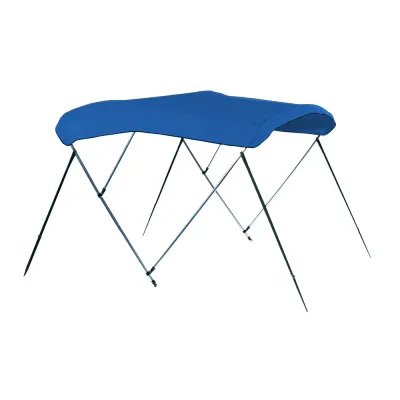 Covercraft A8SQ4893UB-04 - Carver 4 Bow 8 Pontoon Bimini Top - Pacific Blue