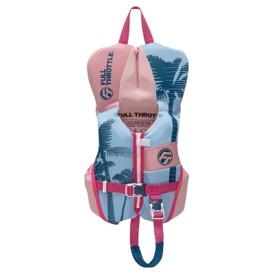 Full Throttle 142200-105-000-25 - Infant Flex-Back Life Jacket - Pink and White