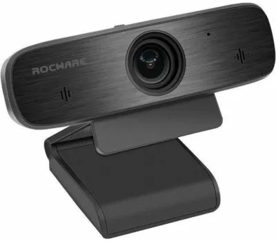ROCWARE 684514110860 - 1080p HD USB Webcam with Privacy Cover