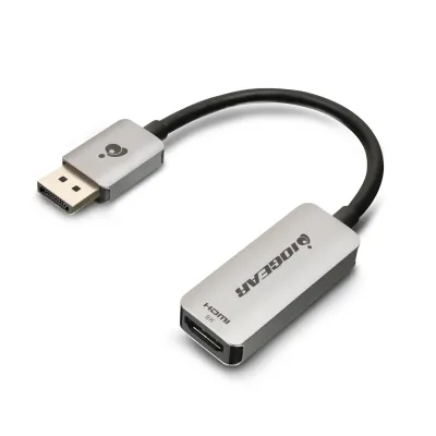 IOGear GDPHD8KA - IOGEAR 8K DISPLAYPORT TO HDMI ADAPTER, HDR10+, HDCP 1.4, HDC