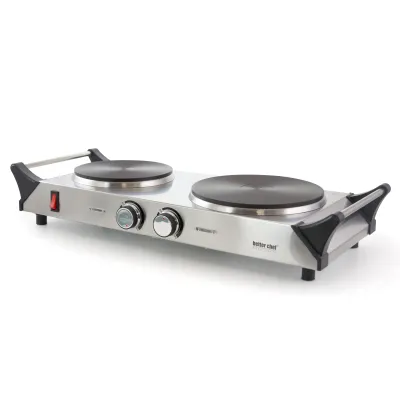 BETTER CHEF IM-309DB - Portable Stainless Steel Double Electric Burner