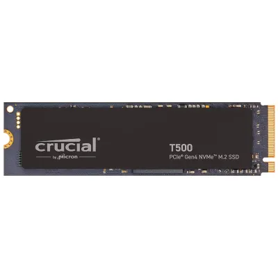 Crucial CT4000T500SSD3 - Crucial T500 4TB PCIe Gen4 NVMe M.2 SSD - High Performance