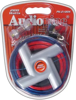 Audiopipe PK2100SX - Audiopipe 4 Gauge Amplifier Installation Kit - 17ft Power Wi
