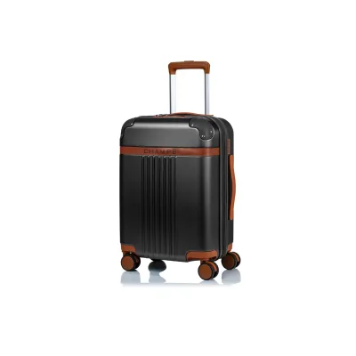 Parfums Des Champs S1016C-BLACK - CHAMPS Vintage Carry On with USB Charging Port