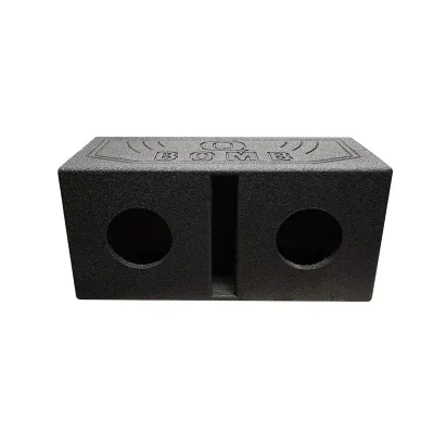 Qpower QBOMB65V - Qpower Dual 6.5 Vented Subwoofer Enclosure with Spray Liner