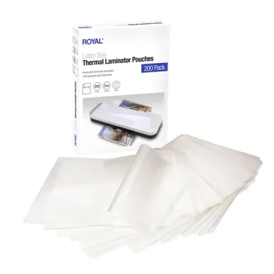 ADLER ROYAL ROY89425W - 200PK LETTER SIZE POUCH