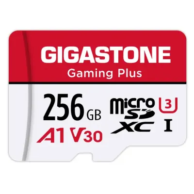 GIGASTONE GS-2IN1-A1V30GAME-256GB-R - 256GB GMPLUS MICRO SD CRD