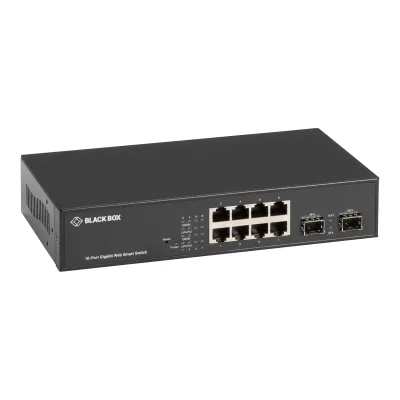 BLACK BOX CORPORATION LGB710A - THIS LAYER 2 WEB SMART SWITCH INCLUDES 8 10-100-1000-MBPS RJ