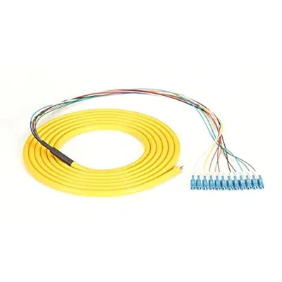BLACK BOX CORPORATION FOPT50S1-LC-12YL-3 - OS2 9-MICRON SINGLE-MODE FIBER OPTIC PIGTAIL - 12-STRAND, OF