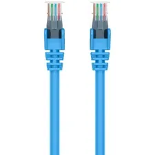 Belkin BLK A3L98001BLU - Belkin CAT6 Ethernet Patch Cable, RJ45, MM - 1 ft Category 6