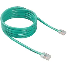 Belkin BLK A3L98006GRN - Belkin CAT6 Ethernet Patch Cable, RJ45, MM - 6 ft Category 6
