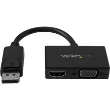 STARTECH DP2HDVGA - StarTech.com Travel AV Adapter: 2-in-1 DisplayPort to HDMI o