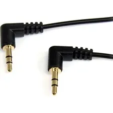 STARTECH STC MU1MMS2RA - StarTech.com 1 ft Slim 3.5mm Right Angle Stereo Audio Cable 
