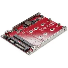 STARTECH STC S322M225R - StarTech.com Dual-Slot M.2 Drive to SATA Adapter for 2.5 Dri