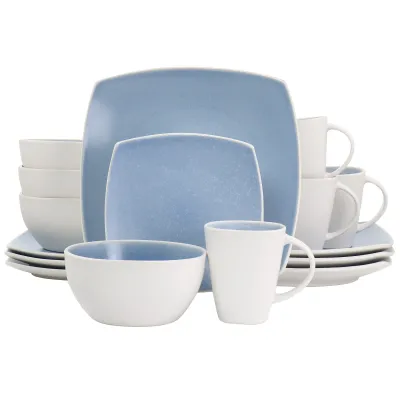 Gibson 131155.16R - Gibson Elite 16-Piece Reactive Glaze Dinnerware Set