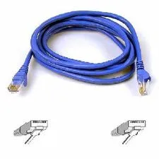 Belkin BLK A3L98009BLUS - Belkin Cat6 Snagless Patch Cable, 9 Feet Blue - 9 ft Categor