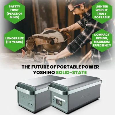 Yoshino K40SP23 - YOSHINO SOLID-STATE PORTABLE SOLAR GENERATOR 4,000W (2,611WH