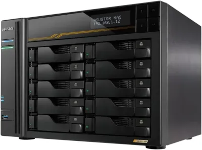 ASUSTOR America AS6810T - ASUSTOR LOCKERSTOR 10 GEN3 AS6810T 10 BAY NAS, QUAD-CORE 2.3