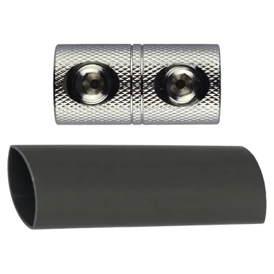 Audiopipe IS020 - Audiopipe 0 Gauge Coupler - Nickel Plated Set Screw Connecto