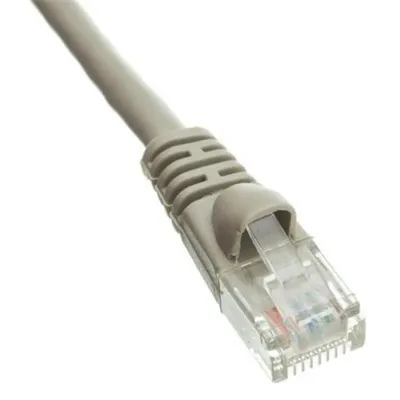 International Connectors and Cable Corp. ICPCST14GY - 14ft CAT 6 Patch Cord with Clear Boot - Gray