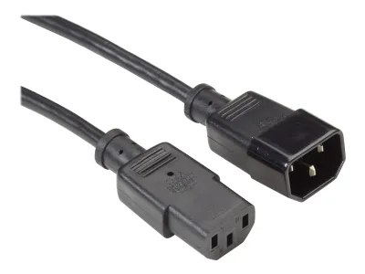 BLACK BOX CORPORATION EPXR25 - POWER CORD EXTENSION - IEC-60320-C13 TO IEC-60320-C14, 2-FT.