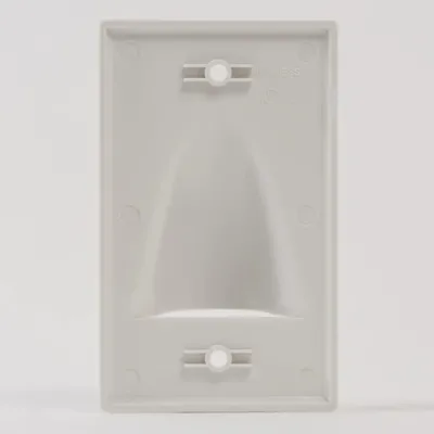 International Connectors and Cable Corp. IC640BSSWH - White 1-Gang Bulk Face Plate for Electrical Outlets