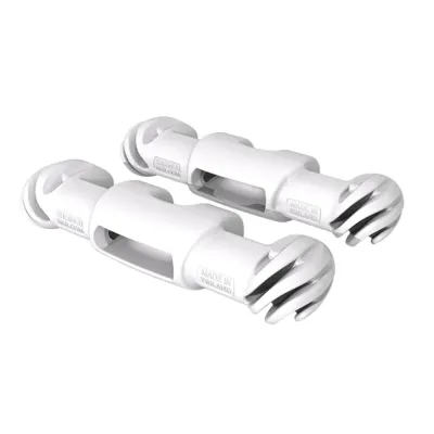The Snubber S51208 - Snubber FENDER - Adjustable White Fender Fasteners - Pair
