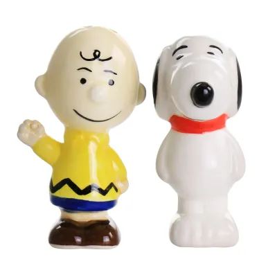 PEANUTS 80628.02 - Charlie Brown and Snoopy Salt and Pepper Shakers Set