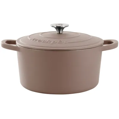CROCK-POT 138505.02 - Crockpot Artisan 7-Quart Cast Iron Dutch Oven - Matte Pink