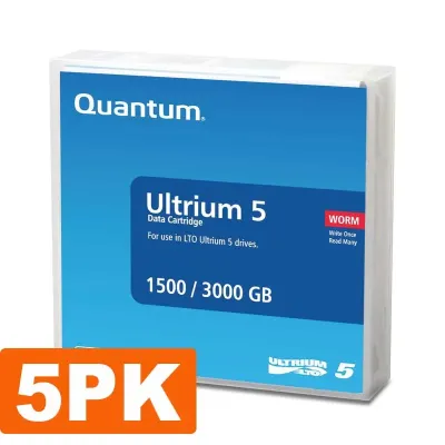 CHECKPOINT MR-L5MQN-05 - Quantum LTO Ultrium 5 Tape Cartridge 5-Pack - 1.5TB3TB