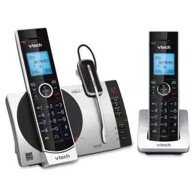 VTECH DS6771-3 - VTech Connect to Cell DS6771-3 DECT 6.0 Cordless Phone - Bla