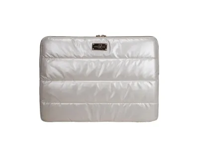 ECO STYLE SLCPT-SLWT-15 - Cape Town Laptop Sleeve - White Chrome Finish