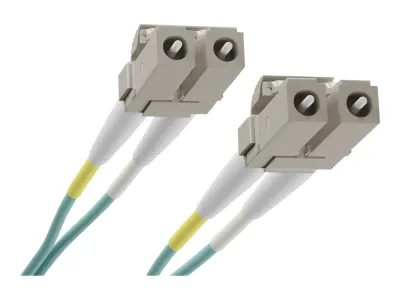 UNC GROUP LLC FJ5GLCLC-10M - 10 METER LC-LC OM3 10GIG FIBER OPTIC CABLE, AQUA, OFNR, 5012