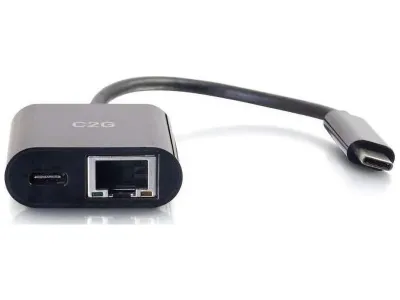 LEGRAND 29749 - USB-C Ethernet Adapter w Power Black