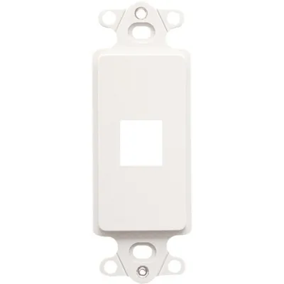 International Connectors and Cable Corp. IC107DI1-WH - Decorex 1-Port White Wall Plate Insert