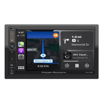 POWER ACOUSTIK CPAA70MW - Power Acoustik Double DIN Receiver with Wireless CarPlayAndr